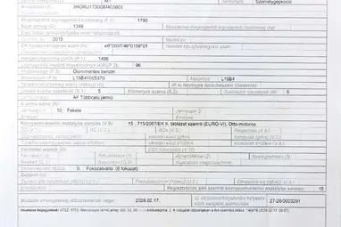 HONDA HR-V 1.5 Comfort Mulberry Metallic +Első Tulajdonostól +Keveset futott +3X-s GARANCIA !!