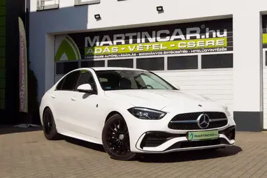 MERCEDES-BENZ C 220 d 4Matic 9G-TRONIC Mild hybrid drive Polar Weiss +Eredeti Magyar Autó +1.Tulajdonos +18E km +Gyári GARANCIA !!