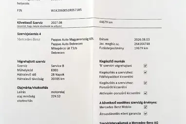 MERCEDES-BENZ C 220 d 4Matic 9G-TRONIC Mild hybrid drive Polar Weiss +Eredeti Magyar Autó +1.Tulajdonos +18E km +Gyári GARANCIA !!