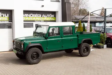 LAND ROVER DEFENDER 130 Crew 2.5 TD5 Belize Green +Eredeti Magyar Autó +3X-s GARANCIA !!