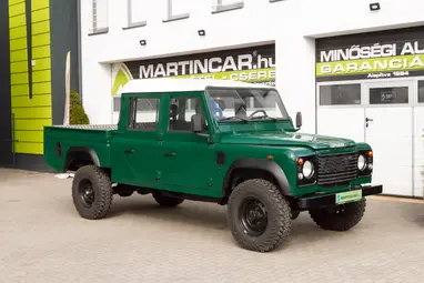 LAND ROVER DEFENDER 130 Crew 2.5 TD5 Belize Green +Eredeti Magyar Autó +3X-s GARANCIA !!