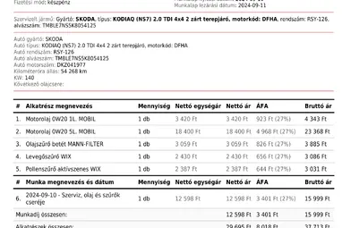 SKODA KODIAQ 2.0 TSI Style 4x4 DSG Candy White +Eredeti Magyar Autó +66E km!! +3X-s GARANCIA !!