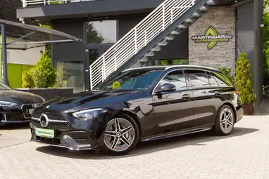 MERCEDES-BENZ C 220 T d 4Matic 9G-TRONIC Mild hybrid drive Obsidian Black+4-es SZERVÍZCSOMAG +AMG Line+Végig Vez. Szervizkönyv +3X-s GARANCIA !!