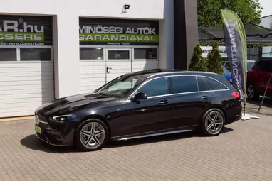 MERCEDES-BENZ C 220 T d 4Matic 9G-TRONIC Mild hybrid drive Obsidian Black+4-es SZERVÍZCSOMAG +AMG Line+Végig Vez. Szervizkönyv +3X-s GARANCIA !!