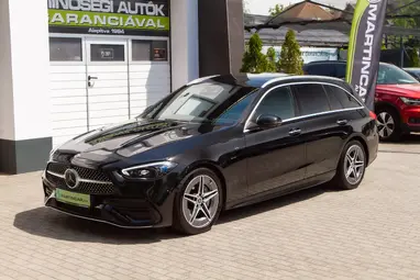 MERCEDES-BENZ C 220 T d 4Matic 9G-TRONIC Mild hybrid drive Obsidian Black+4-es SZERVÍZCSOMAG +AMG Line+Végig Vez. Szervizkönyv +3X-s GARANCIA !!