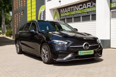 MERCEDES-BENZ C 220 T d 4Matic 9G-TRONIC Mild hybrid drive Obsidian Black+4-es SZERVÍZCSOMAG +AMG Line+Végig Vez. Szervizkönyv +3X-s GARANCIA !!