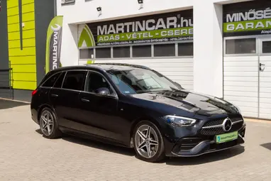 MERCEDES-BENZ C 220 T d 4Matic 9G-TRONIC Mild hybrid drive Obsidian Black+4-es SZERVÍZCSOMAG +AMG Line+Végig Vez. Szervizkönyv +3X-s GARANCIA !!