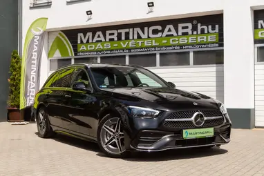 MERCEDES-BENZ C 220 T d 4Matic 9G-TRONIC Mild hybrid drive Obsidian Black+4-es SZERVÍZCSOMAG +AMG Line+Végig Vez. Szervizkönyv +3X-s GARANCIA !!