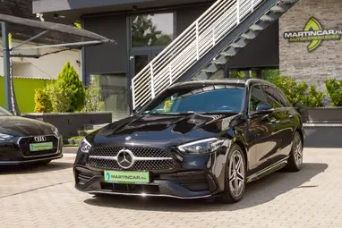MERCEDES-BENZ C 220 T d 4Matic 9G-TRONIC Mild hybrid drive Obsidian Black+4-es SZERVÍZCSOMAG +AMG Line+Végig Vez. Szervizkönyv +3X-s GARANCIA !!
