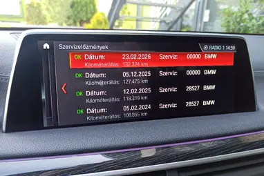 BMW 730d xDrive (Automata) Mineral White Metallic+ Végig Vez. Szervízkönyv+ Keveset Futott+ 3X-s GARANCIA!!
