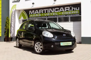 NISSAN MICRA 1.2 Acenta Super Black+ Keveset Futott+ Vezetett Szervízkönyv+Friss Műszaki+ 3X-S GARANCIA!