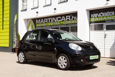 NISSAN MICRA 1.2 Acenta Super Black+ Keveset Futott+ Vezetett Szervízkönyv+Friss Műszaki+ 3X-S GARANCIA!