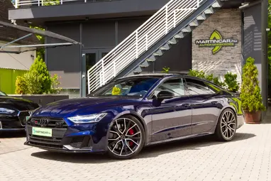 AUDI S7 Sportback 55 TDI quattro Tiptronic ic [5 személy] Navarra Blue Metallic+FULL EXTRA+Mint Az ÚJ!+ Mo.-i 1. Tulaj+ 3X-s GARANCIA!!!