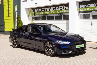 AUDI S7 Sportback 55 TDI quattro Tiptronic ic [5 személy] Navarra Blue Metallic+Alcantara+FULL EXTRA+Mint Az ÚJ!+ Mo.-i 1. Tulaj+ 3X-s GARANCIA!!!