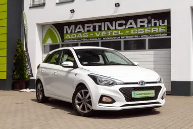 HYUNDAI I20 1.25 LP Comfort Polar White+ Vezetett Szerviz+Kevés KM+ Mo.-i 1. Tulaj+ 3X-S GARANCIA!!!