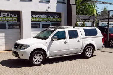 NISSAN NAVARA 4WD Double 2.5D SE EURO5 Polar White+ Vezetett Szervíz+ Keveset Futott+ Mo.-i 1. Tulaj+ 3X-s GARANCIA!!!