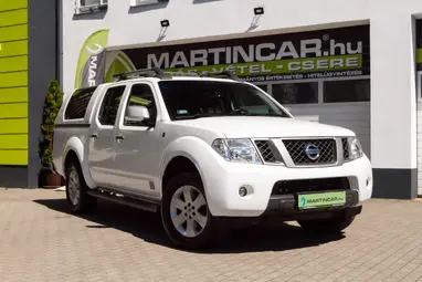 NISSAN NAVARA 4WD Double 2.5D SE EURO5 Polar White+ Vezetett Szervíz+ Keveset Futott+ Mo.-i 1. Tulaj+ 3X-s GARANCIA!!!