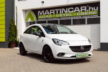 OPEL CORSA E 1.0 T Cosmo Start-Stop Olympic White+Mo.-i 1. Tulaj+ Keveset Futott+Szervizkönyv+3X-S GARANCIA!!!