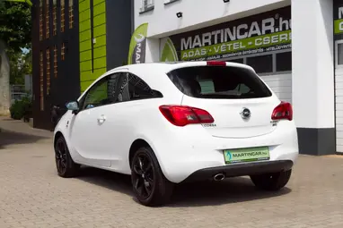 OPEL CORSA E 1.0 T Cosmo Start-Stop Olympic White+Mo.-i 1. Tulaj+ Keveset Futott+Szervizkönyv+3X-S GARANCIA!!!