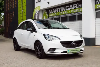 OPEL CORSA E 1.0 T Cosmo Start-Stop Olympic White+Mo.-i 1. Tulaj+ Keveset Futott+Szervizkönyv+3X-S GARANCIA!!!