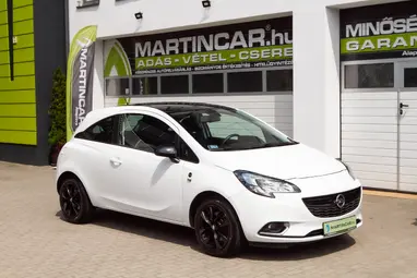 OPEL CORSA E 1.0 T Cosmo Start-Stop Olympic White+Mo.-i 1. Tulaj+ Keveset Futott+Szervizkönyv+3X-S GARANCIA!!!
