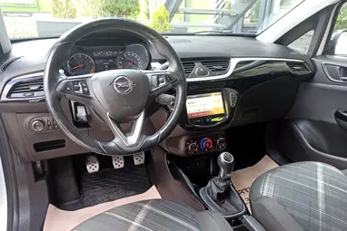 OPEL CORSA E 1.0 T Cosmo Start-Stop Olympic White+Mo.-i 1. Tulaj+ Keveset Futott+Szervizkönyv+3X-S GARANCIA!!!