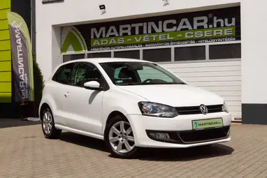 VOLKSWAGEN POLO V 1.4 85 Highline Candy White+Vezetett Szervízkönyv+Korróziómentes+Mo.-1 tulaj+ 3X-S Garancia!!!
