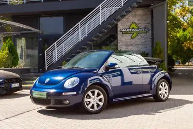 VOLKSWAGEN NEW BEETLE Cabrio 1.9 PD TDI Shadow Blue+Vezetett Szerviz+ Kevés Km+ 3X-s GARANCIA!!!