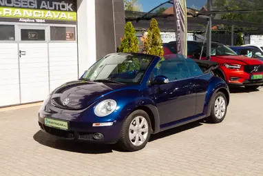 VOLKSWAGEN NEW BEETLE Cabrio 1.9 PD TDI Shadow Blue+Vezetett Szerviz+ Kevés Km+ 3X-s GARANCIA!!!