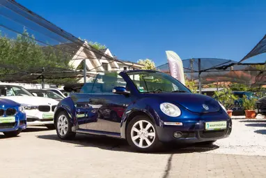 VOLKSWAGEN NEW BEETLE Cabrio 1.9 PD TDI Shadow Blue+Vezetett Szerviz+ Kevés Km+ 3X-s GARANCIA!!!