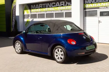 VOLKSWAGEN NEW BEETLE Cabrio 1.9 PD TDI Shadow Blue+Vezetett Szerviz+ Kevés Km+ 3X-s GARANCIA!!!