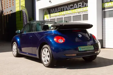 VOLKSWAGEN NEW BEETLE Cabrio 1.9 PD TDI Shadow Blue+Vezetett Szerviz+ Kevés Km+ 3X-s GARANCIA!!!