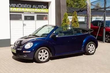 VOLKSWAGEN NEW BEETLE Cabrio 1.9 PD TDI Shadow Blue+Vezetett Szerviz+ Kevés Km+ 3X-s GARANCIA!!!