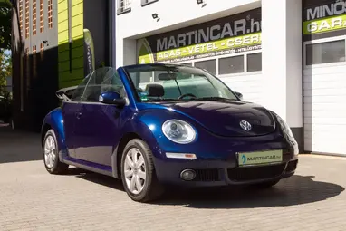 VOLKSWAGEN NEW BEETLE Cabrio 1.9 PD TDI Shadow Blue+Vezetett Szerviz+ Kevés Km+ 3X-s GARANCIA!!!