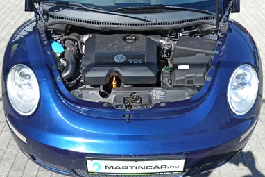VOLKSWAGEN NEW BEETLE Cabrio 1.9 PD TDI Shadow Blue+Vezetett Szerviz+ Kevés Km+ 3X-s GARANCIA!!!