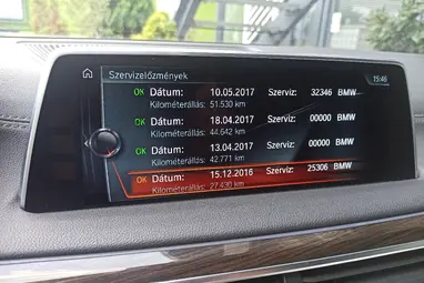BMW 730d xDrive (Automata) Dark Grey Metallic+Vezetett Szervíz+ Max Állapot. Felszereltség!+ 3X-s GARANCIA!