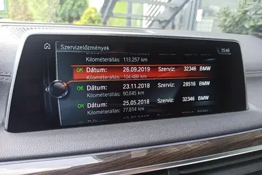 BMW 730d xDrive (Automata) Dark Grey Metallic+Vezetett Szervíz+ Max Állapot. Felszereltség!+ 3X-s GARANCIA!