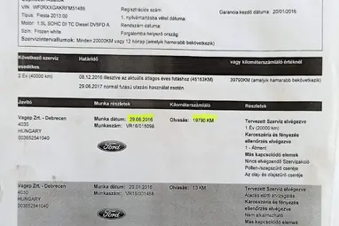 FORD FIESTA Van 1.5 TDCi Trend Frozen White +Full Vezetett Szervízkönyv +Kitűnő állapot !!