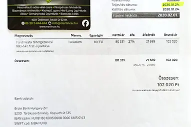 FORD FIESTA Van 1.5 TDCi Trend Frozen White +Full Vezetett Szervízkönyv +Kitűnő állapot !!