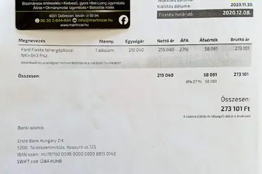 FORD FIESTA Van 1.5 TDCi Trend Frozen White +Full Vezetett Szervízkönyv +Kitűnő állapot !!