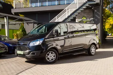 FORD TRANSIT Tourneo Custom 2.2 TDCi 300 LWB Titanium Black Metallic+ Eredeti Magyar Autó!+ Gondos 1. Tulaj+ 3X-s GARANCIA!!!