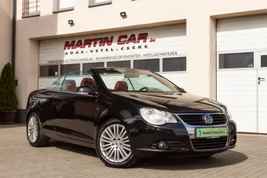 VOLKSWAGEN EOS 2.0 FSI Highline Deep Red Nappa Leather + Full Extra + Teljes Szervíz + 2X-s GARANCIA !!