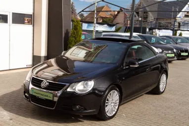 VOLKSWAGEN EOS 2.0 FSI Highline Deep Red Nappa Leather + Full Extra + Teljes Szervíz + 2X-s GARANCIA !!