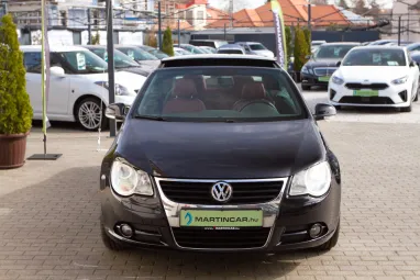 VOLKSWAGEN EOS 2.0 FSI Highline Deep Red Nappa Leather + Full Extra + Teljes Szervíz + 2X-s GARANCIA !!
