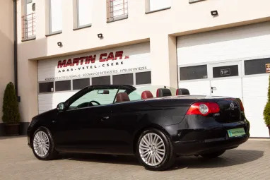 VOLKSWAGEN EOS 2.0 FSI Highline Deep Red Nappa Leather + Full Extra + Teljes Szervíz + 2X-s GARANCIA !!