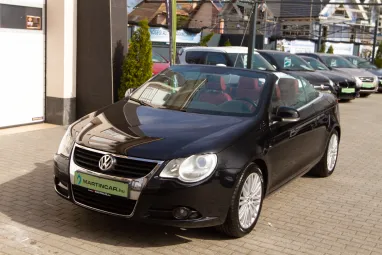 VOLKSWAGEN EOS 2.0 FSI Highline Deep Red Nappa Leather + Full Extra + Teljes Szervíz + 2X-s GARANCIA !!