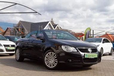 VOLKSWAGEN EOS 2.0 FSI Highline Deep Red Nappa Leather + Full Extra + Teljes Szervíz + 2X-s GARANCIA !!