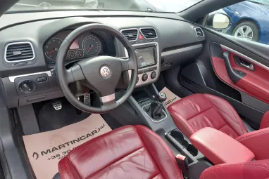 VOLKSWAGEN EOS 2.0 FSI Highline Deep Red Nappa Leather + Full Extra + Teljes Szervíz + 2X-s GARANCIA !!