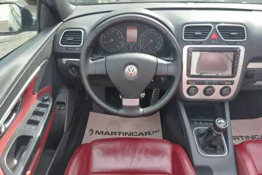 VOLKSWAGEN EOS 2.0 FSI Highline Deep Red Nappa Leather + Full Extra + Teljes Szervíz + 2X-s GARANCIA !!