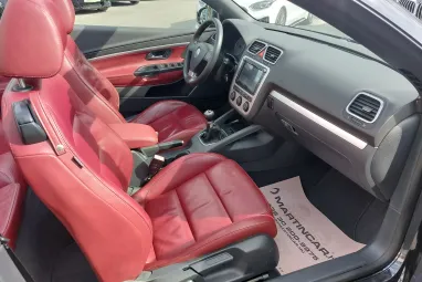 VOLKSWAGEN EOS 2.0 FSI Highline Deep Red Nappa Leather + Full Extra + Teljes Szervíz + 2X-s GARANCIA !!